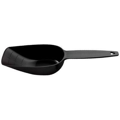 8oz Solid Black Scoop